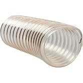 WOFDALY Polyurethane Suction Hose for Dust, Smoke Extraction, Woodworking, Ventilation Thickness 0.5mm Length 1m, Inner Diame