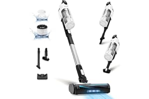 LEVOIT Aspiradora sin Cable, Antienredos para Mascotas, Autonomía de 12-50min, 4 en 1 Aspirador con Batería Extraíble, 99,9% de Filtración, Aspiradora Escoba para Alfombras, Suelos Duros, Coches