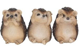 Nemesis Now Trzy mądre jeże figurka 9 cm brązowa