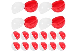 TOYANDONA Runde Tombola Bälle Fillable Kapseln für Ostern Spielzeug Party Favor Gum Maschine Groß (50)