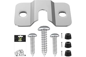 MageRabbit Dartboard Aufhänger, Edelstahl mit silbriger Farbe, 3 Stück Schraube und 3 Stück Nagel zum Aufhängen von Dartscheibe