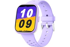 HEROANGE Kinder Smartwatch Uhr für Mädchen Jungen,IP68 wasserdichte Kinder Fitness Tracker Uhr mit 1,83 "Gesicht, Herzfrequenzschlafmonitor,Puzzlespiele mit App,großartige Geschenke für Teenager 6+ (Lila)