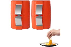LERYVEO 2 Piezas Herramientas para Romper Huevos | Herramienta Separadora de Huevos Portátil | Herramienta Portátil para Abrir Huevos Fácil de Limpiar | Herramientas para Abridor de Cáscara de Huevo