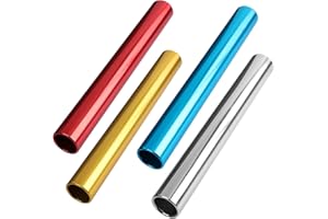 MissZM Bastones de relevo de aluminio de campo de pista, equipos de carrera para correr equipo de carrera, resistente a la corrosión, superficie lisa de alta resistencia, adecuado para deportes al aire libre atleta de práctica