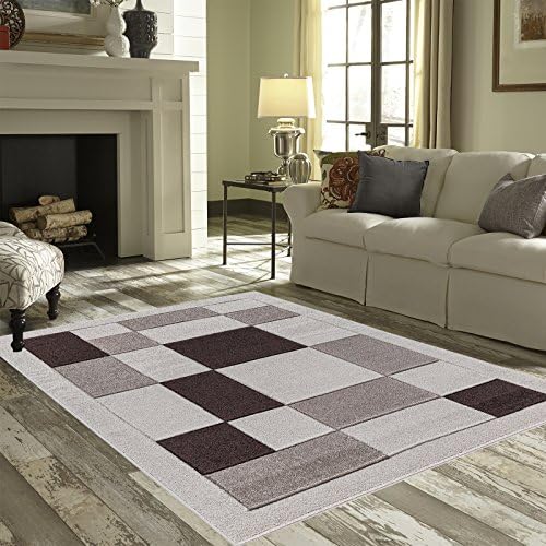 Nile Linens Rugs For Living Room,Super Soft Stain Resistant Non Faded Turkey Made High Quality Polypropylene Vivid Havana Rug (Beige &amp; Brown, 160 Cm Width X 230 Cm Length)