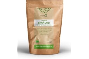 NATURES ROOT Nature’s Root Organic Broccoli (Calabrese) Sprouting Seeds 250g - Microgreen Sprouting Seeds | Easy to Grow | Tasty Microgreens | Organic Superfood | Non-GMO