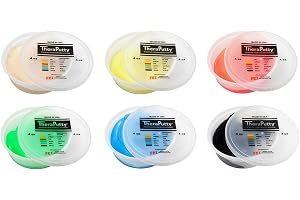 Cando Teraputty Resistive Exercise putty resistances – ljusbrun – set om 6 – 4 oz. av Fabrication Enterprises, Inc.