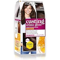 L'Oreal Paris Casting Creme Gloss Hair Color, Darkest Brown 300, 87.5g+72ml