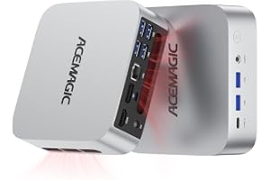 ACEMAGICIAN Matrix Mini M1 Mini PC, AMD Ryzen 7 6800H(up to 4.7GHz), 32GB DDR5 RAM&1TB PCIe SSD, Radeon 680M Graphics, Window