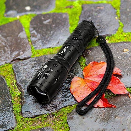 Lunaoo 1000 Lumen LED Taschenlampe, Superhelle Zoombare HandLampe mit Einstellbaren Fokus und 5 Leuchtmodi für Fahrradfahren Camping Außen Outdoor Haushalt Büro usw. - 5