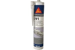 SIKA - Mångsidig fogmassa - Sikaflex-591 - Vit - 300ml | För marina applikationer invändigt och utvändigt - Fäster bra mot en mängd marina underlag - Fukthärdande - Högelastisk