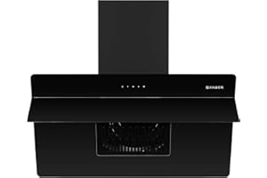 Faber 90 Cm 1200 M³/Hr Auto-Clean Slant Chimney (HOOD MARTInEZ HC TC BK 90, Filterless Technology,Touch Control, Black)