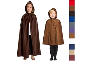 Charlie Crow Cloak or cape with hood for Kids | 11 Colours | Two sizes 3-5 and 7-9 Years.