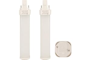 FExYinz LOT de 2 G24D LED Ampoule Ra 90 5 ans de garantie Se Brancher 2 épingle PLC Lampe LED Ampoule Compacte PL-C LED Tube CFL Lumière