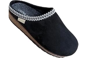 GRÜNLAND IL BENESSERE È NATURALE GRUNLAND ciabatte sabot moda invernale in velluto MARIVELLE con interno in feltro e caldo sottopiede estraibile