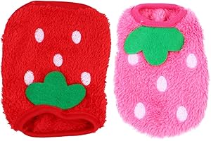 BALACOO 2 Piezas Ropa De Conejo Mascota Sudadera Calentita Perros Ropa De Abrigo De Conejo Trajes De Disfraz De Hurón Sombrero De Conejo De Tela Traje De Conejito Navidad Vellón De Coral