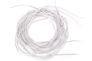 HEEPDD Französischer Metalldraht, Stickmaterial Rund Glatt Kupfer Handstickerei Feiner Metalldraht für die Herstellung von Perlenstickerei(Silber)