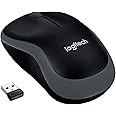 Logitech M185 Wireless Mouse, 2.4GHz with USB Mini Receiver, 12-Month Battery Life, 1000 DPI Optical Tracking, Ambidextrous P