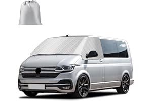 RASHION Copertura Avvolgente per Parabrezza Anteriore Compatibile con VW T6 2015-2024 - Telone di Protezione Parabrezza Contro Neve Ghiaccio Gelo Sole Impermeabile