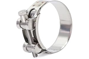 FamlTol 4 Stück Gelenkbolzenschelle Edelstahl Schlauchschellen Starke Schlauchklemme Spannbereich 56-59mm, Bandbreite 22mm