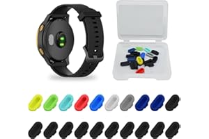 KXVXXV 20-Stück Silikon Ladeanschluss Staubstecker für Garmin Fenix 8/7/7 Pro/6/5, Venu 3/3s/2, Instinct 3/2/2X, Vivoactive 5/4/4s/3, Forerunner 965/265/165/55, Epix 2 Pro Mehrfarbig