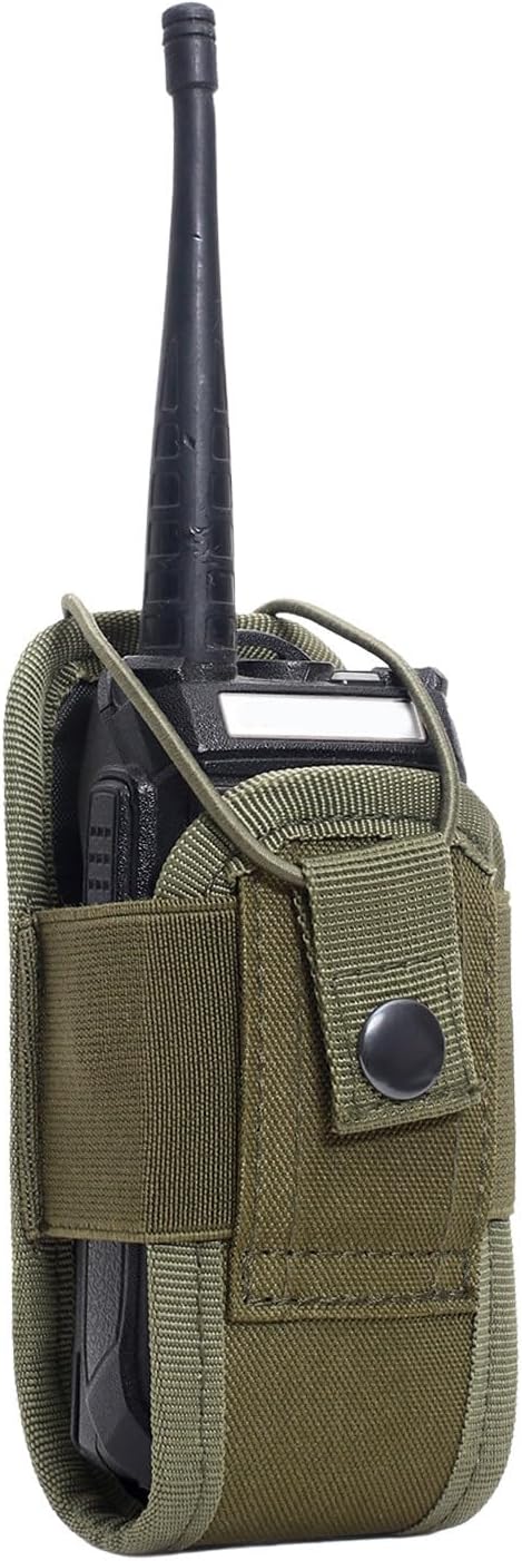 yanzisura Walkie Talkie Pouch, Radio Holster Pouch, Adjustable Belt Bag for Walkie Talkie, Multifunctional Radio Pouchs Bag, Universal Walkies Talkies Holder Case for GPS Two Way Radios