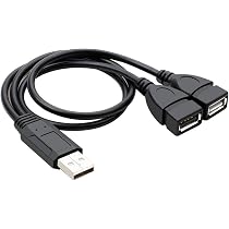 Cavo Di Prolunga USB Y Con Interruttore On/Off - USB 2.0 Maschio A Femmina - Splitter Di Alimentazione Per Tastiera, Mouse, Ventola