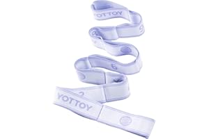 YOTTOY Yoga Strap and Resistance Bands-Exercise Elastic Bands for Working Out Women with 10 Loops-Perfect for Stretching and Physical Therapy