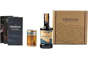 Feragaia Gift Pack. The Original Free Spirit & Ginger Ale Gift, 25cl - Fever Tree Ginger Ale Can, Tasting Miniature Set - Refreshing Depth of Flavour - Zero Sugar, Low Calories, Gluten Free, Vegan