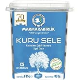 Marmarabirlik Dry Saddle Black Olives, XS Size 321-350 Pieces/Kg, 800g