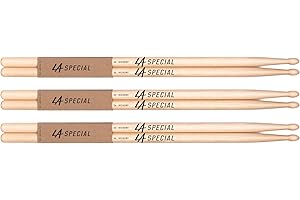 PROMARK Pro Mark Bacchette per Batteria LA Specials 5A in noce americano, punta ovale legno, tre paia