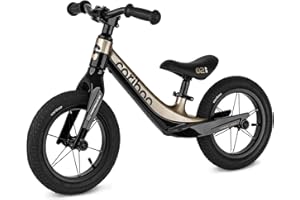 cariboo Magnesium Air Bicicleta Infantil 3 Años Sin Pedales Ajustable Robusta Ligera Ruedas 12 Pulgadas Bicicleta Equilibrio