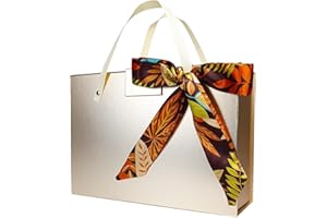 VISONDECO Rose Gold Gift Box - 11x7.6x3.5 Gift Boxes with Lids and Handles, Large Gift Box for Presents, Women, Bridesmaid Proposal, Mother's Day, Wedding