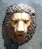 Löwenkopf mit Wasserspeier aus Bronze