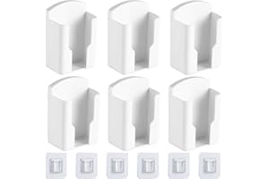 YOUNGSAY 6 Pezzi Porta Telecomando da Muro, Nessuna Perforazione Porta Telecomandi da Parete per Case e Ufficio-Dimensioni Interne: 57 x 30 x 100 mm