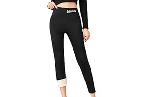 YKDLLF Leggins Invernali Donna Polara Leggings Termici da a Vita Alta Biancheria Intima Spessa Invernale per Allenamento Leggins Termici Donna Pantaloni