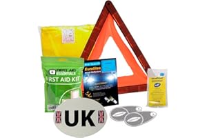 Family Motoring & Leisure Headlamp Beam Deflectors + Travel Kit For Driving Abroad- Kit B
