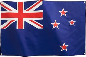 Runesol Nya Zeelands Nationalflagga 3x5, 91x152cm, Mässing Grommet i varje hörn, Waitangi Day, Sign Banner, Rugby, Premium Fl