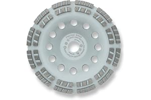 FANZTOOL D-Modell Diamant Schleiftopf Abrasif 180 mm x 22,2 mm - Plateau de Ponçage pour Matériaux Abrasifs, Chape, Enduit, Asphalte