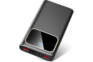 Coucur Power Bank, 2025 Powerbank 20000mAh mit 22,5W Schnellladefunktion USB C Input & Output, PD 3.0 QC 4.0 Externer Handyakkus, Powerbank Klein Kompatibel mit iPhone 11 12 13 14 15 16 17 Samsung