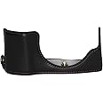 fittings4you CC1792a Half Shell Camera Case Compatible with Olympus E-PL7 Faux Leather Black, black, Camera case