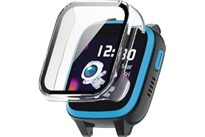 GMUJIAO [2 Pack] Fall för Xplora Xgo3,Hård PC Stötfångare Fodral,Hårt Skyddande Skal med Inbyggt Skärmskydd för iWatch-Transp