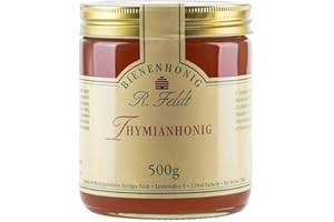 RÜDIGER FELDT, IMKEREI & BIENENPRODUKTE Thymian Honig - aromatischer, naturbelassener Honig vom Imker (500g)