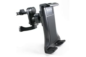 scozzi Support Voiture Tablette Grille Aeration (Universel de 7-11 Pouces) Compatible avec iPad,Lenovo,Samsung Galaxy Tab S9 S8 S7 S6 A7 A E P12 P11 Yoga 13 11 M10 M8 FE Lite Air Mini Plus Pro