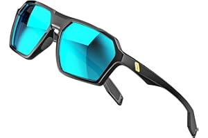 ATTCL Occhiali da sole polarizzati da uomo, casual, sportivi, con protezione UV, montatura esagonale TR90