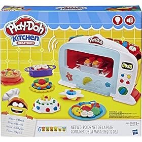 Play-Doh Kitchen Creations Le Four Magique avec 6 Pots, pâte à Modeler, pour Enfants, dès 3 Ans