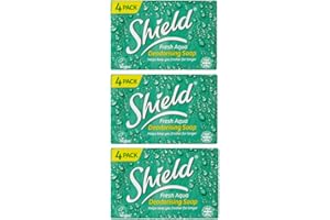 THREE PACKS of Shield Fresh Aqua Deodorising Soap 4 Pack