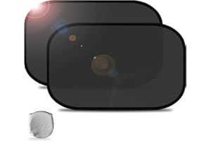 Akapola 2 Pezzi Tendine Parasole Auto Bambini, per Finestrini Laterali, Parabrezza, con Protezione UV, Universali, Autoadesivi