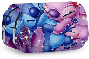 Ksopsdey Astuccio Portamatite Astuccio per Bambini Stitch Astuccio per Matite per Bambini Astuccio per Student Matite Astuccio Multifunzione Grande Astuccio Borsa Matite per Ragazzi e Ragazze -C