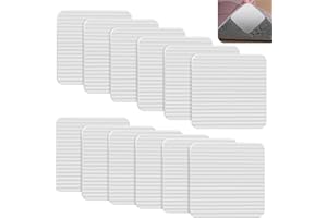 Kuhajancood Rug Pads Grippers,Anti Slip Rug Underlay,Non Slip Carpet Stickers for Hardwood Marble Tile Floor,Multi-Purpose Washable Carpet Tape For All Kinds Of Rugs,12 PCS,10x10cm(3.9x3.9inch)